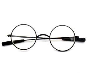 ラウンド型のメガネ画像